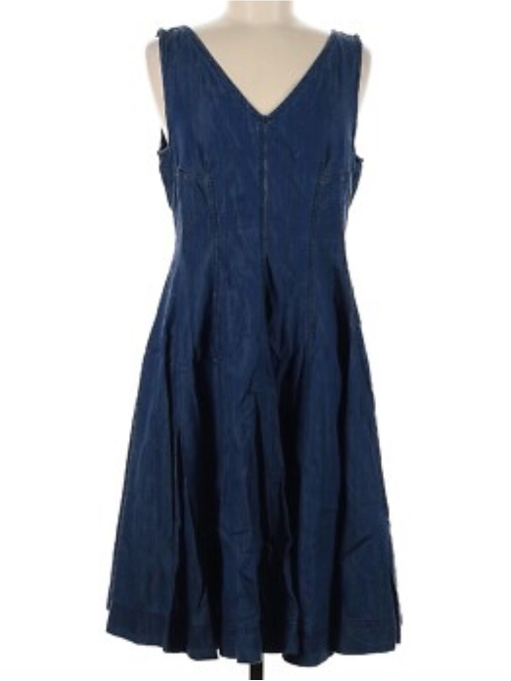 Jessica London Navy V-Neck Sleeveless Midi Dress 0261 B3